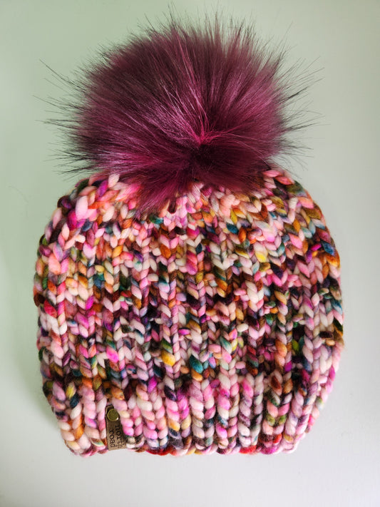 Merino Wool Pom Hat