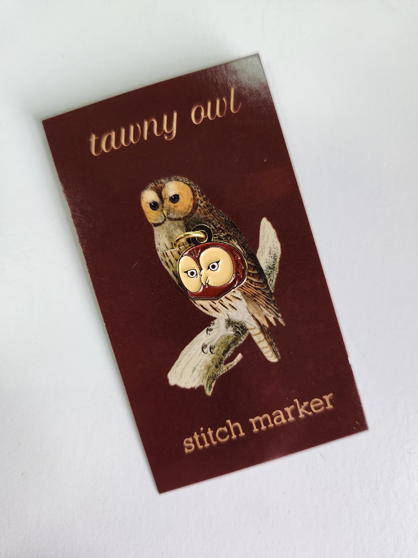 Round Owl Stitch Marker (Single Stitch Marker)