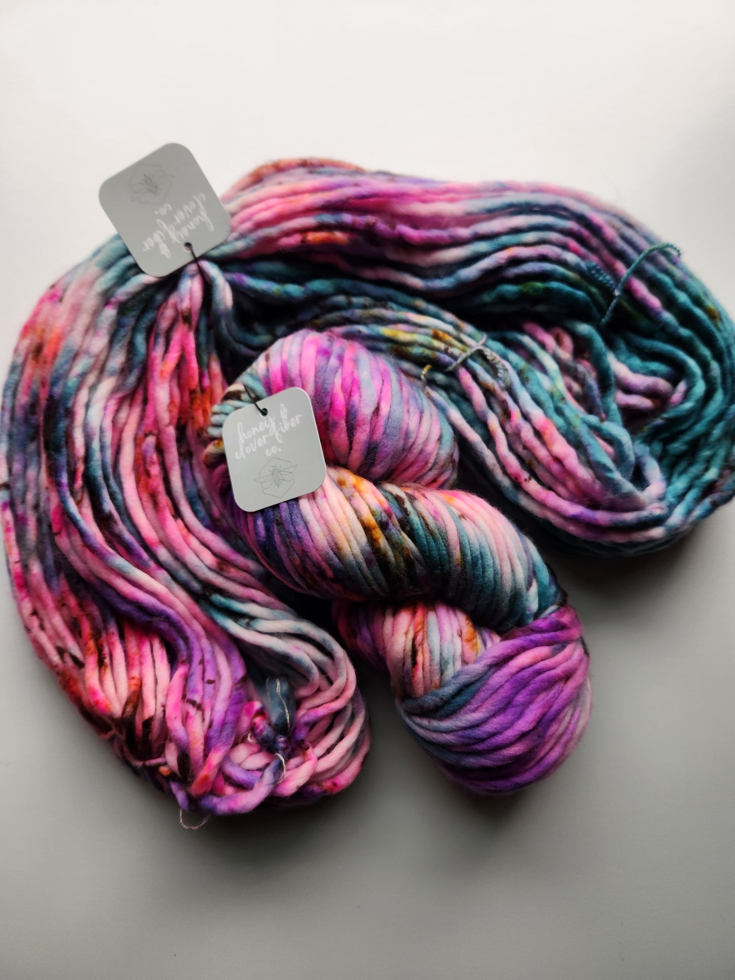 Honey and Clover | Hand Dyed Merino Wool Super Bulky | Silent Lucidity