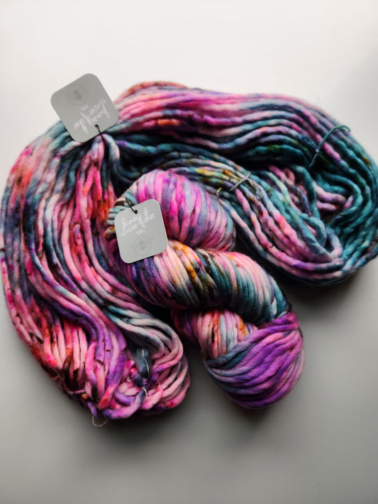 Honey and Clover | Hand Dyed Merino Wool Super Bulky | Silent Lucidity