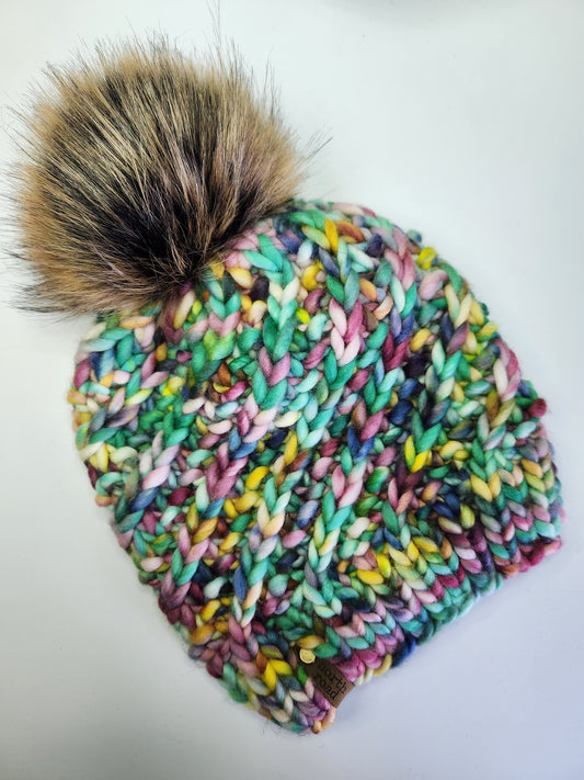 Merino Wool Pom Hat