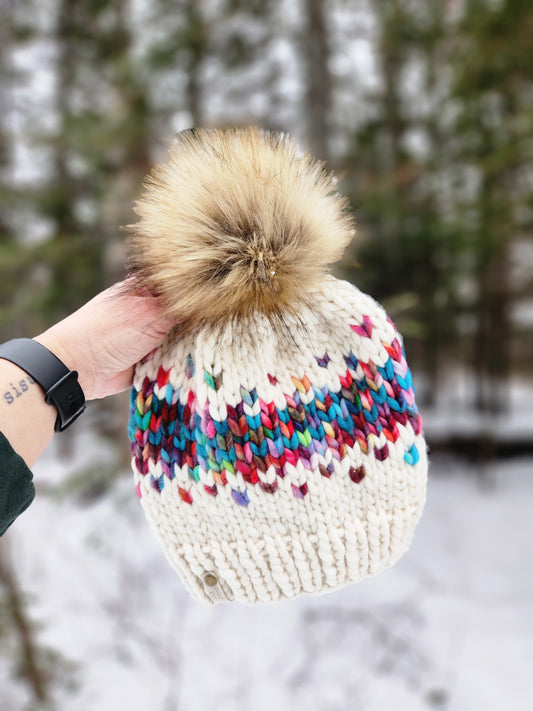 Merino Wool Pom Hat