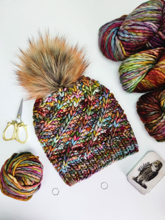 Merino Wool Pom Hat