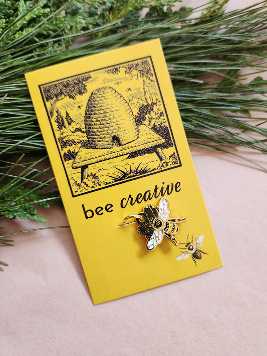 Round Bee Stitch Marker (Single Stitch Marker)