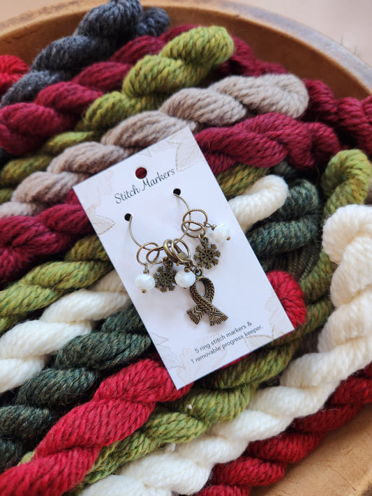 Cozy Winter Stitch Marker Set (Scarf)