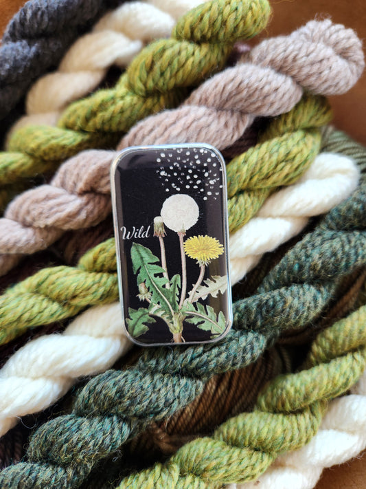 Small Dandelion Notions Tin