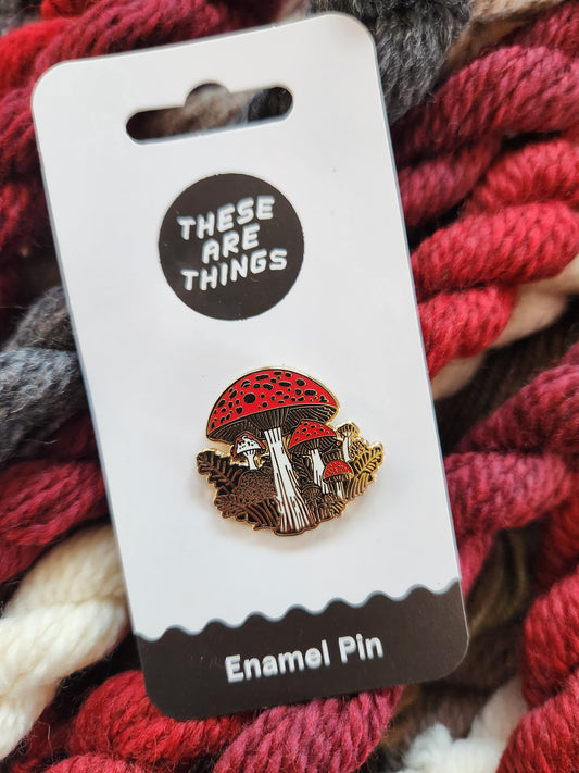 Mushroom Forest Enamel Pin