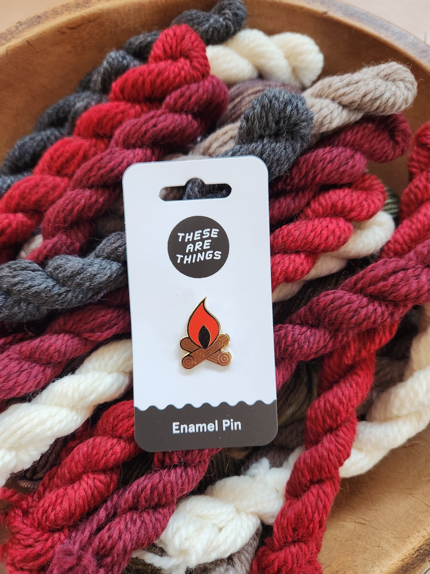 Campfire Enamel Pin