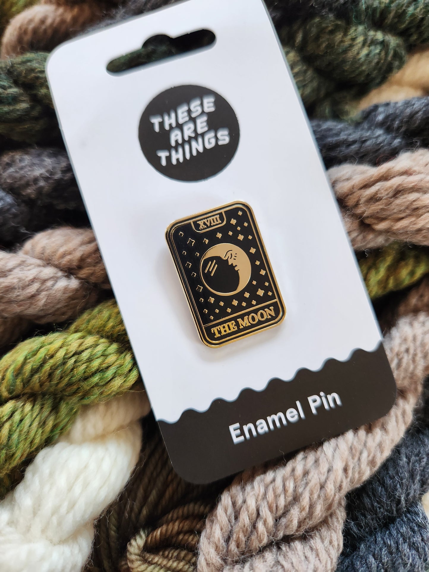 Moon Tarot Enamel Pin