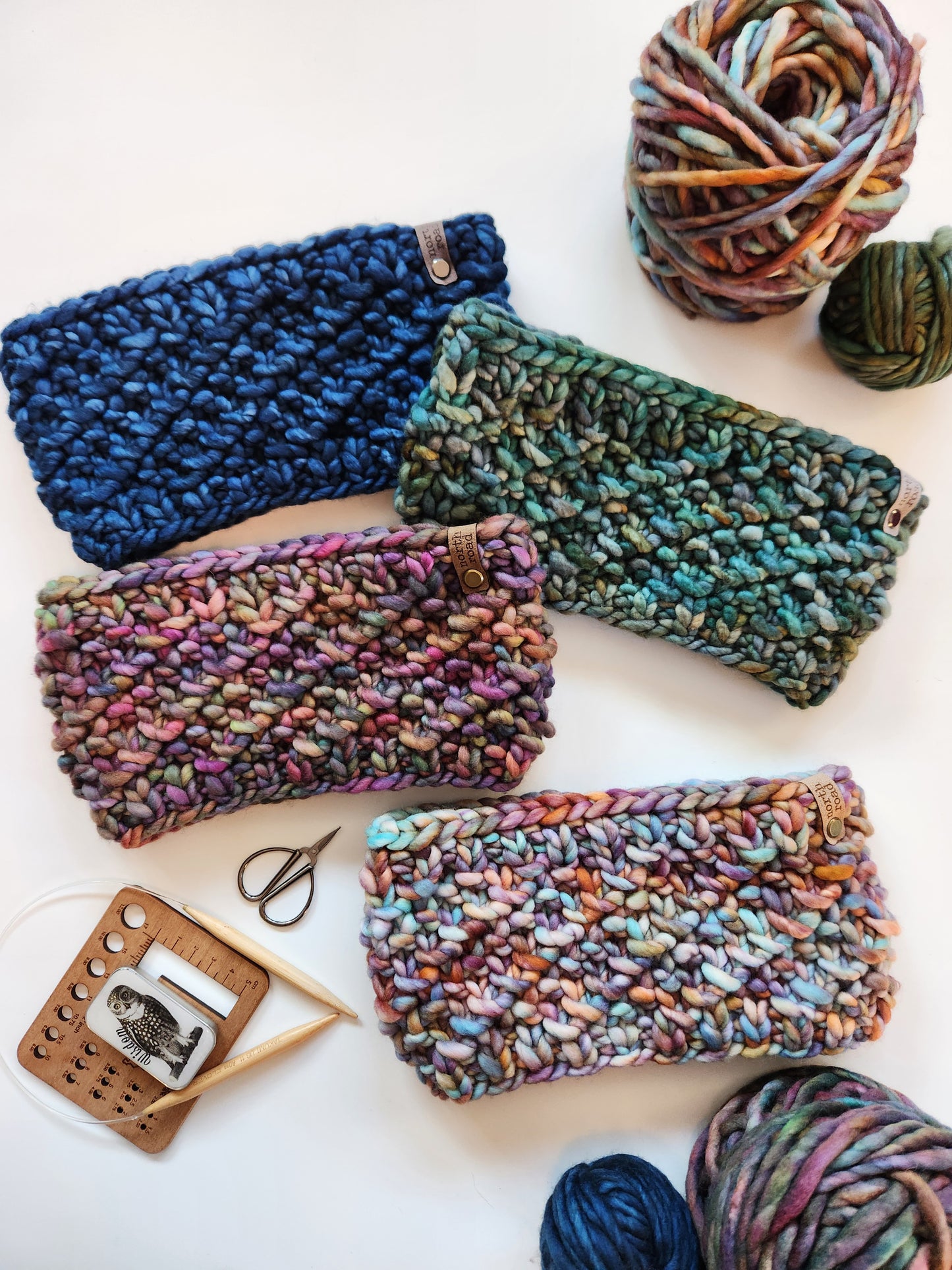 Ripple Effect Headband Knitting Pattern