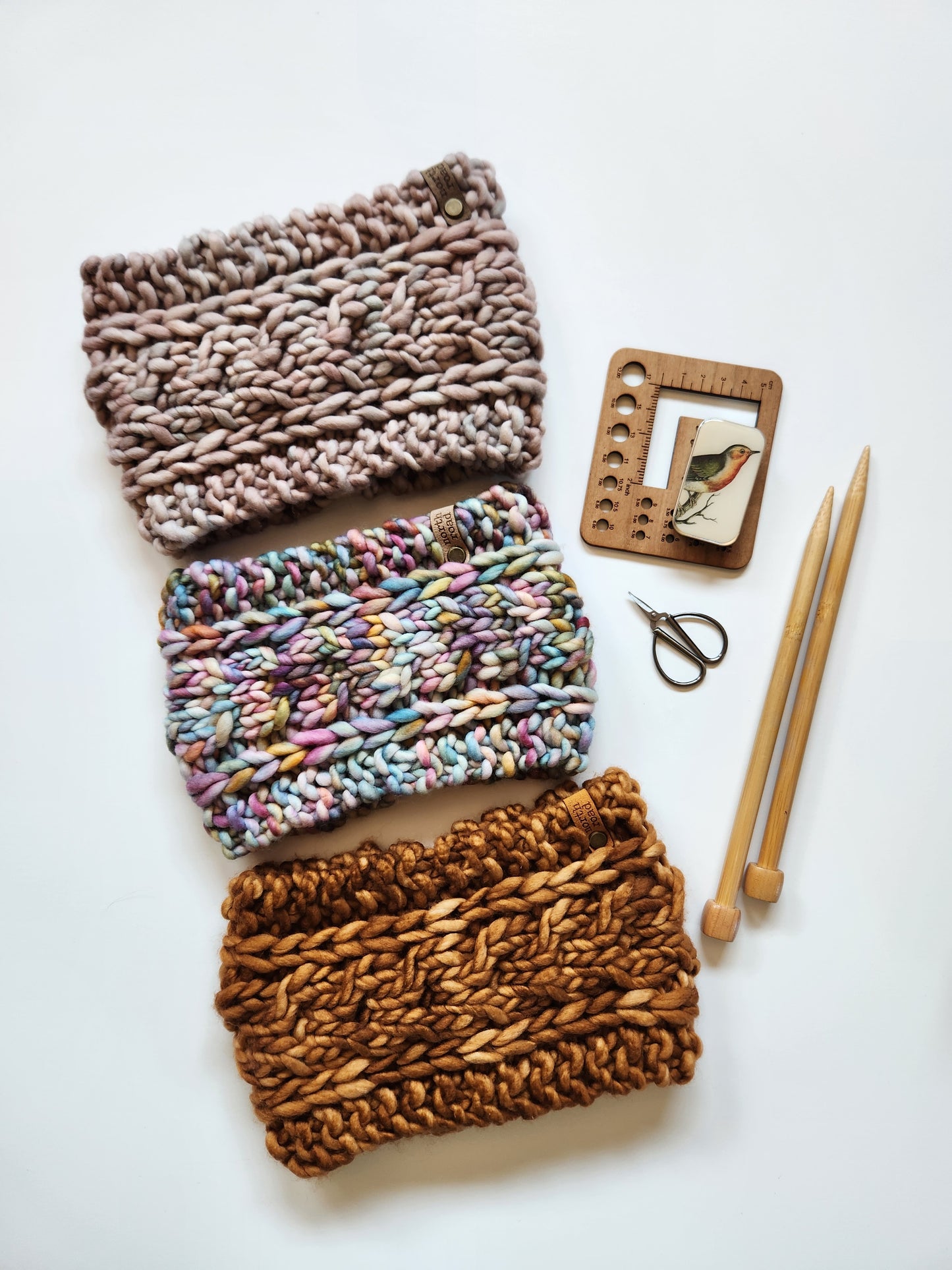 Circle of Pines Headband Knitting Pattern