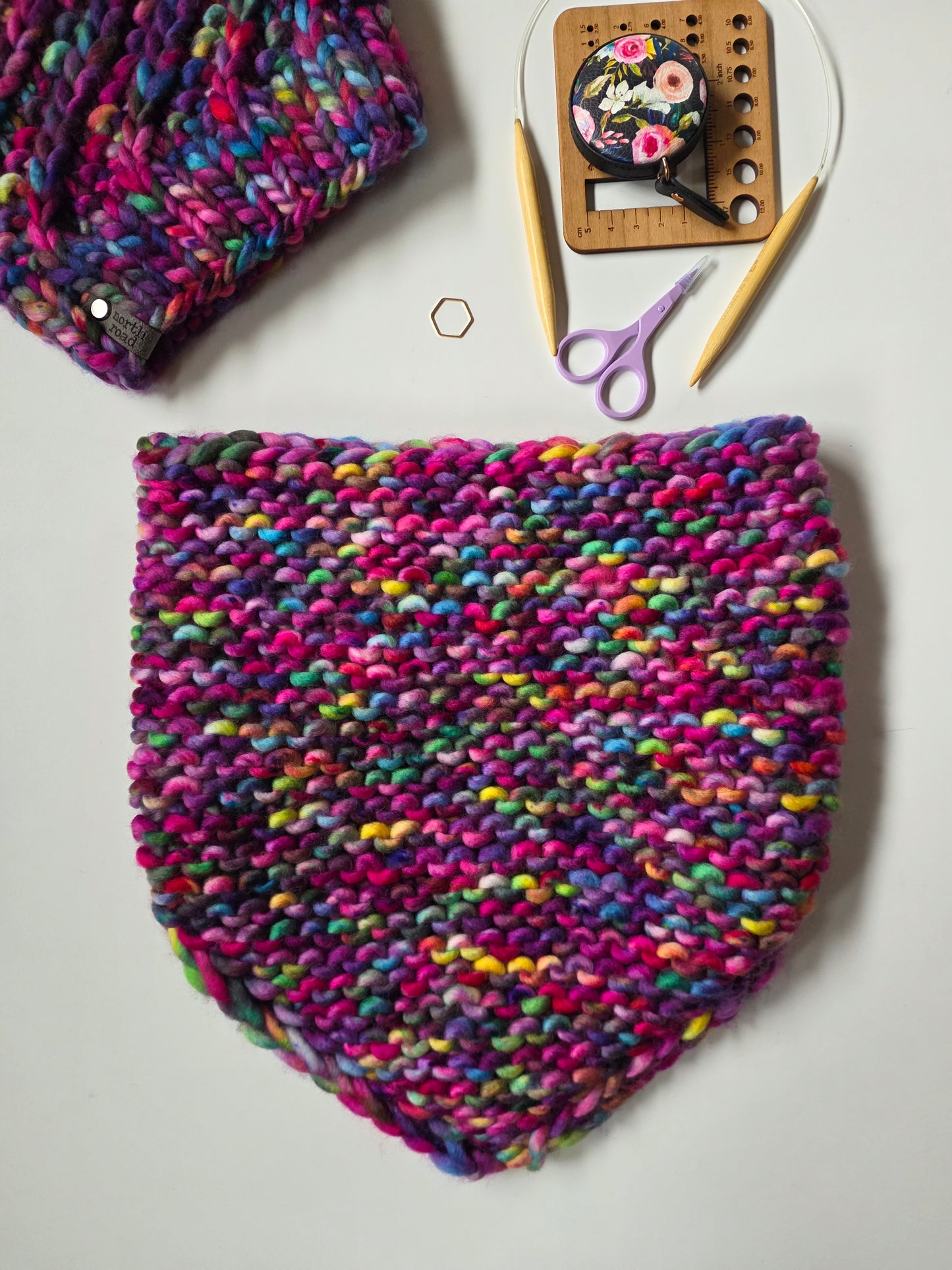 Pebble Beach Bandana Cowl Knitting Pattern