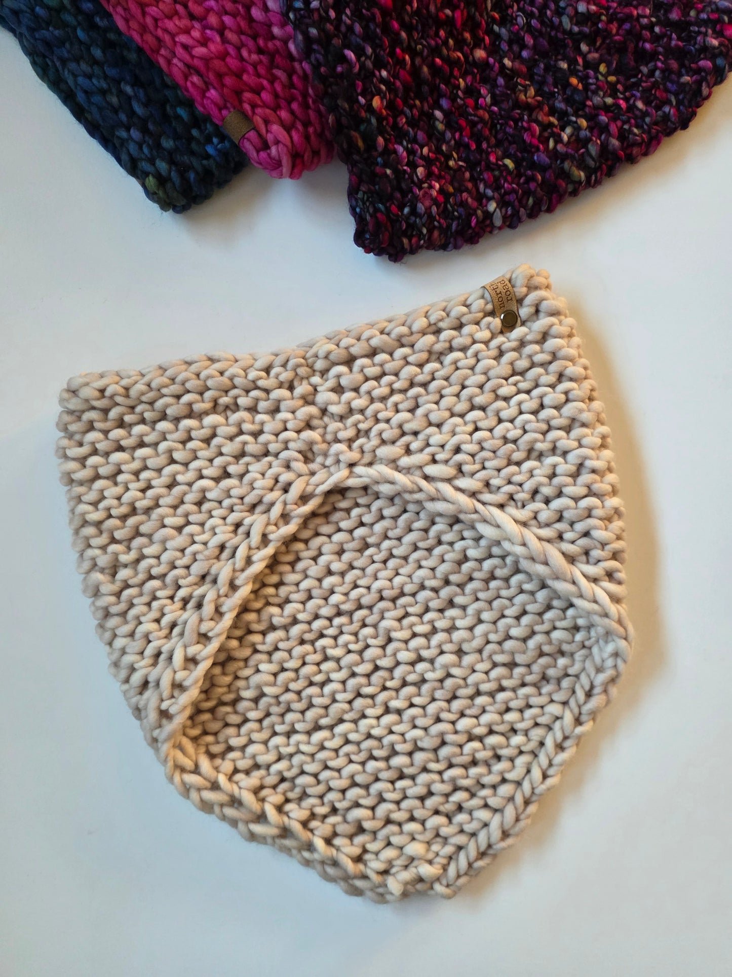 Pebble Beach Bandana Cowl Knitting Pattern