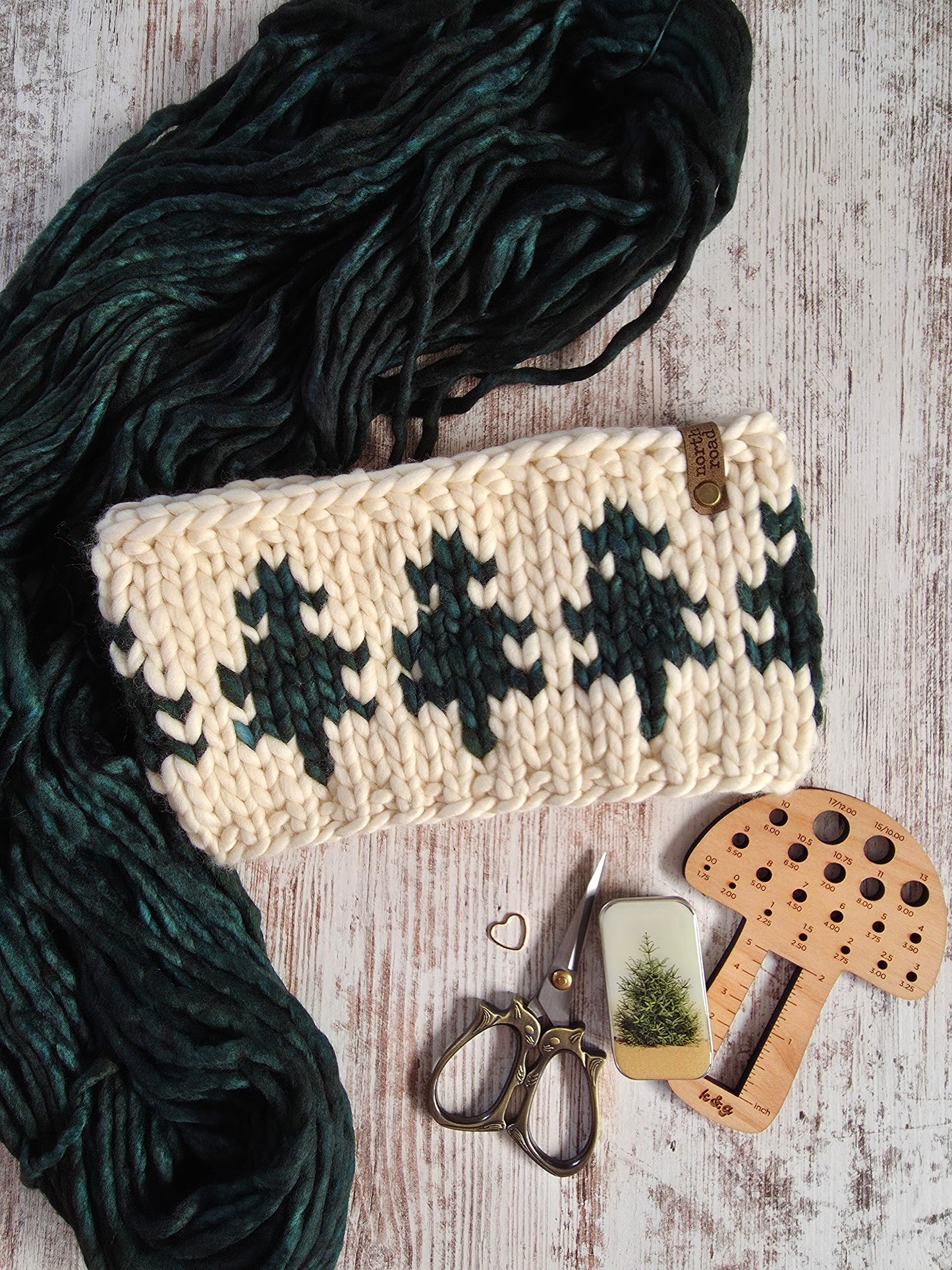 Just Trees Headband Knitting Pattern