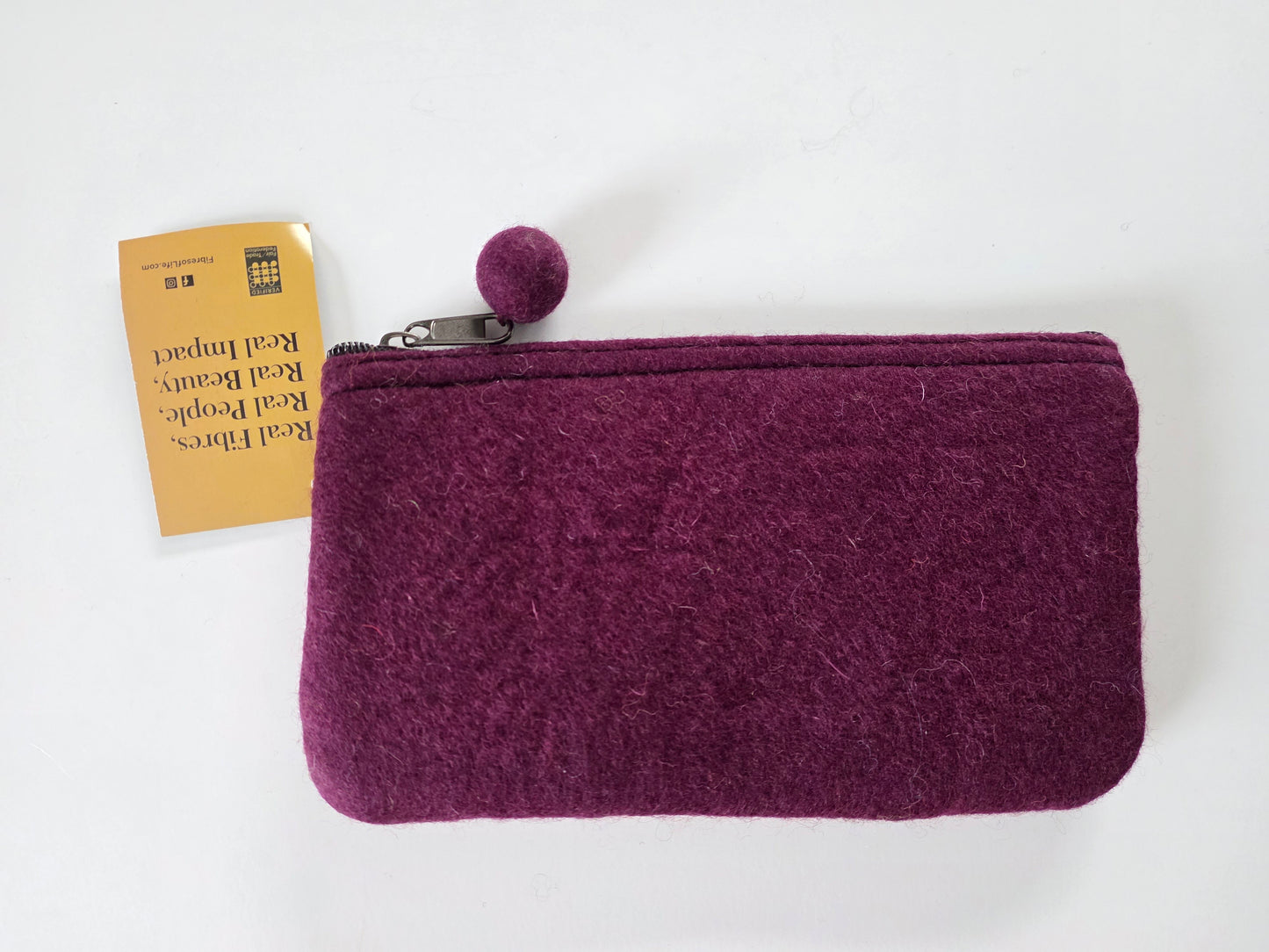2-Tone Medium Organizer Pouch | Plum