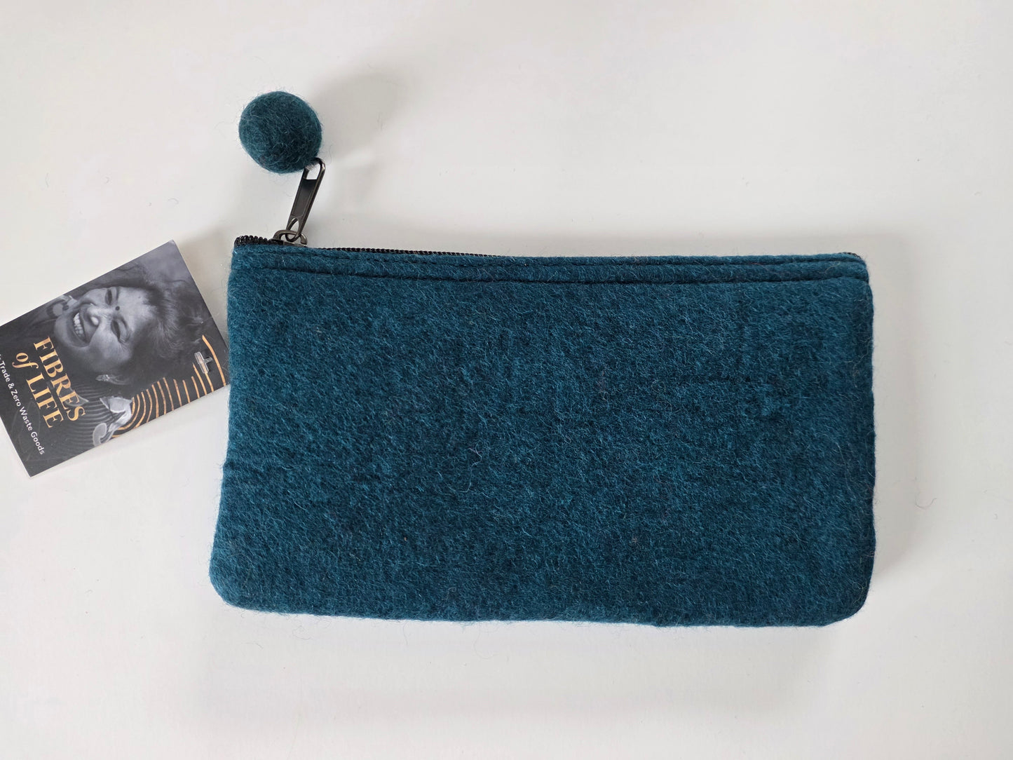2-Tone Medium Organizer Pouch | Aqua