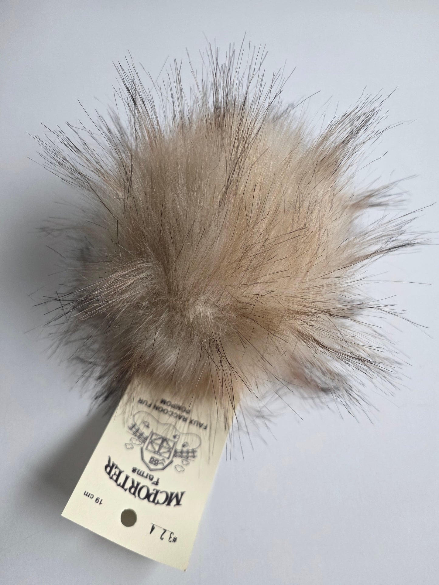 McPorter Farms | Faux Raccoon Fur Pom | 324