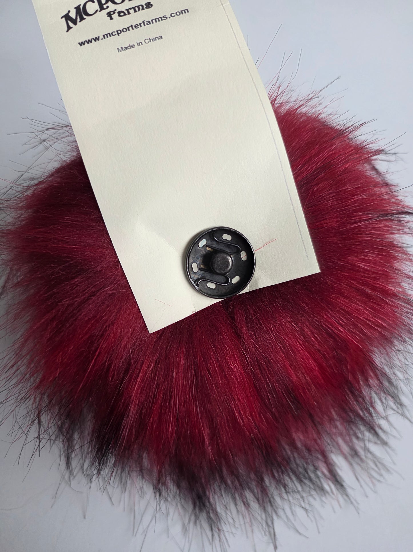 McPorter Farms | Faux Raccoon Fur Pom | 8