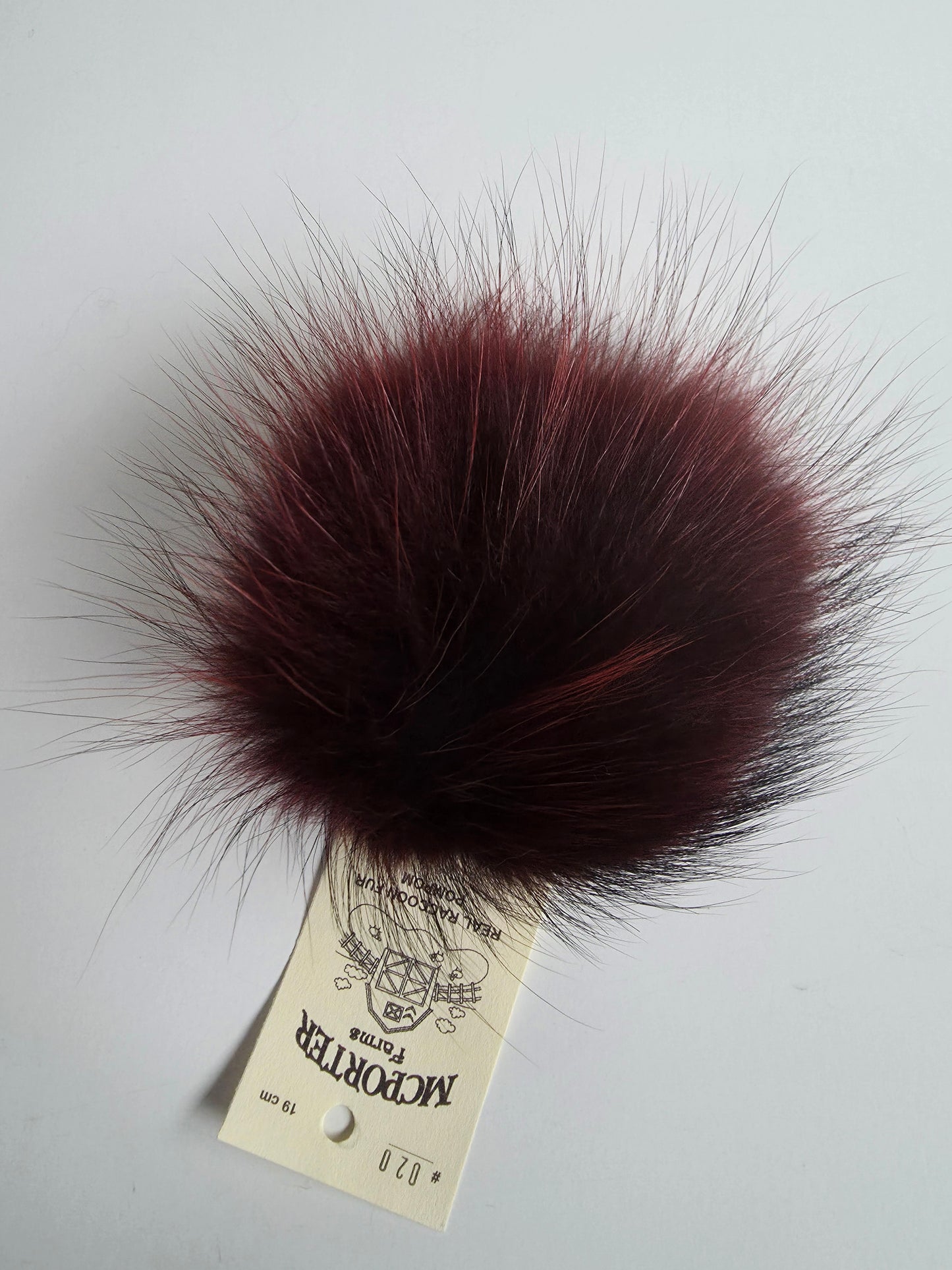 McPorter Farms | Real Raccoon Fur Pom | 20