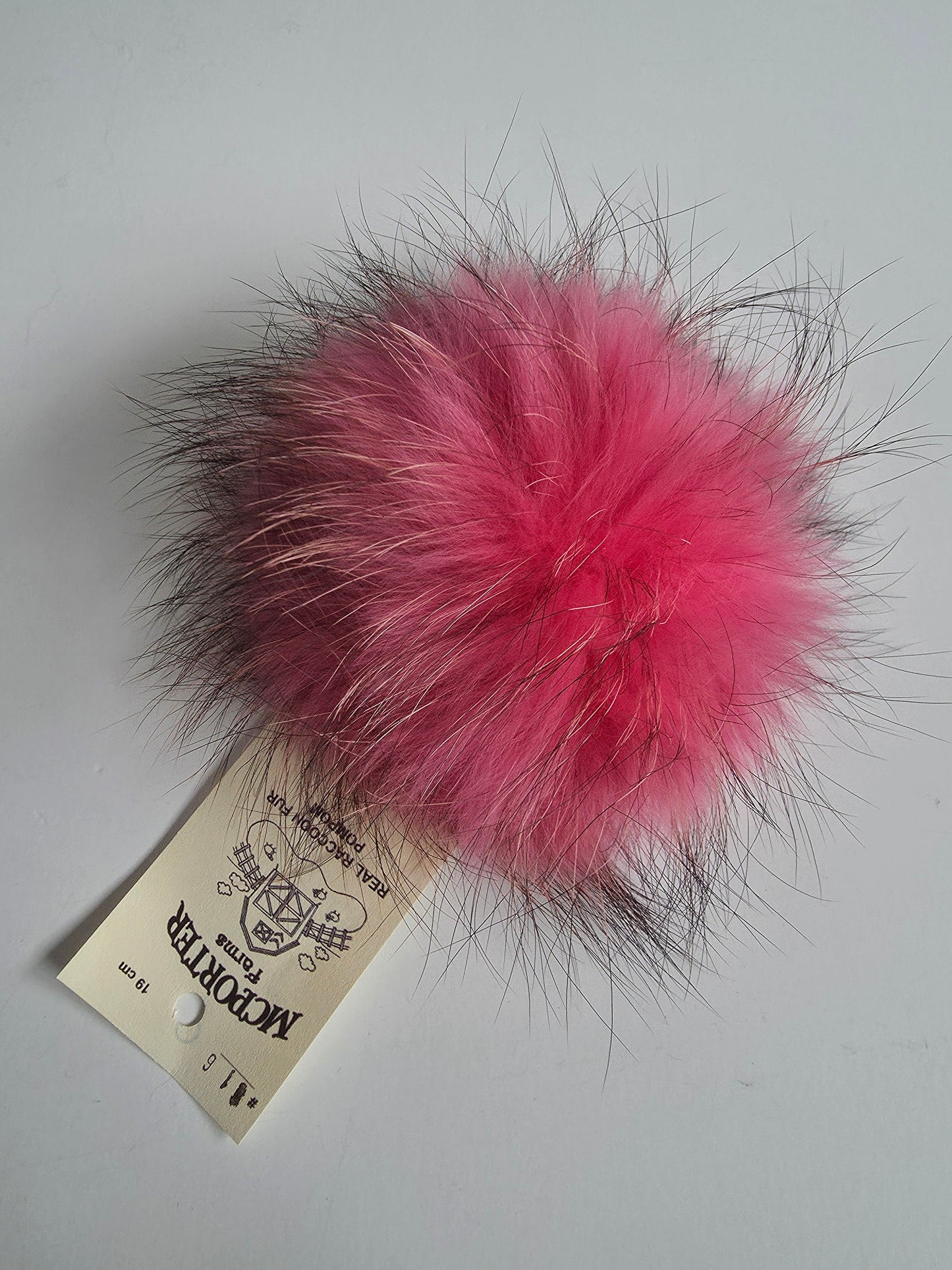 McPorter Farms | Real Raccoon Fur Pom | 16