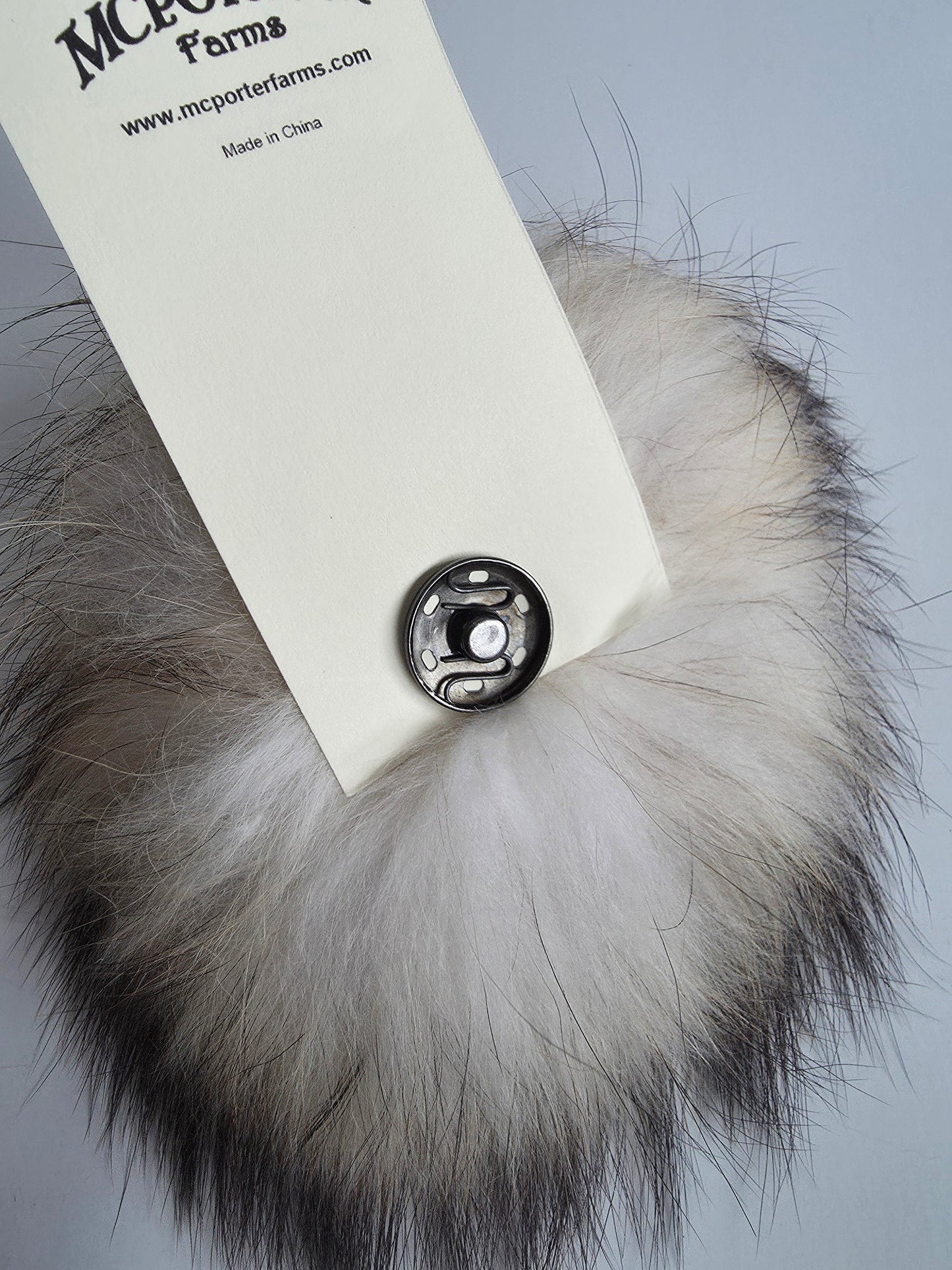 McPorter Farms | Real Raccoon Fur Pom | 6