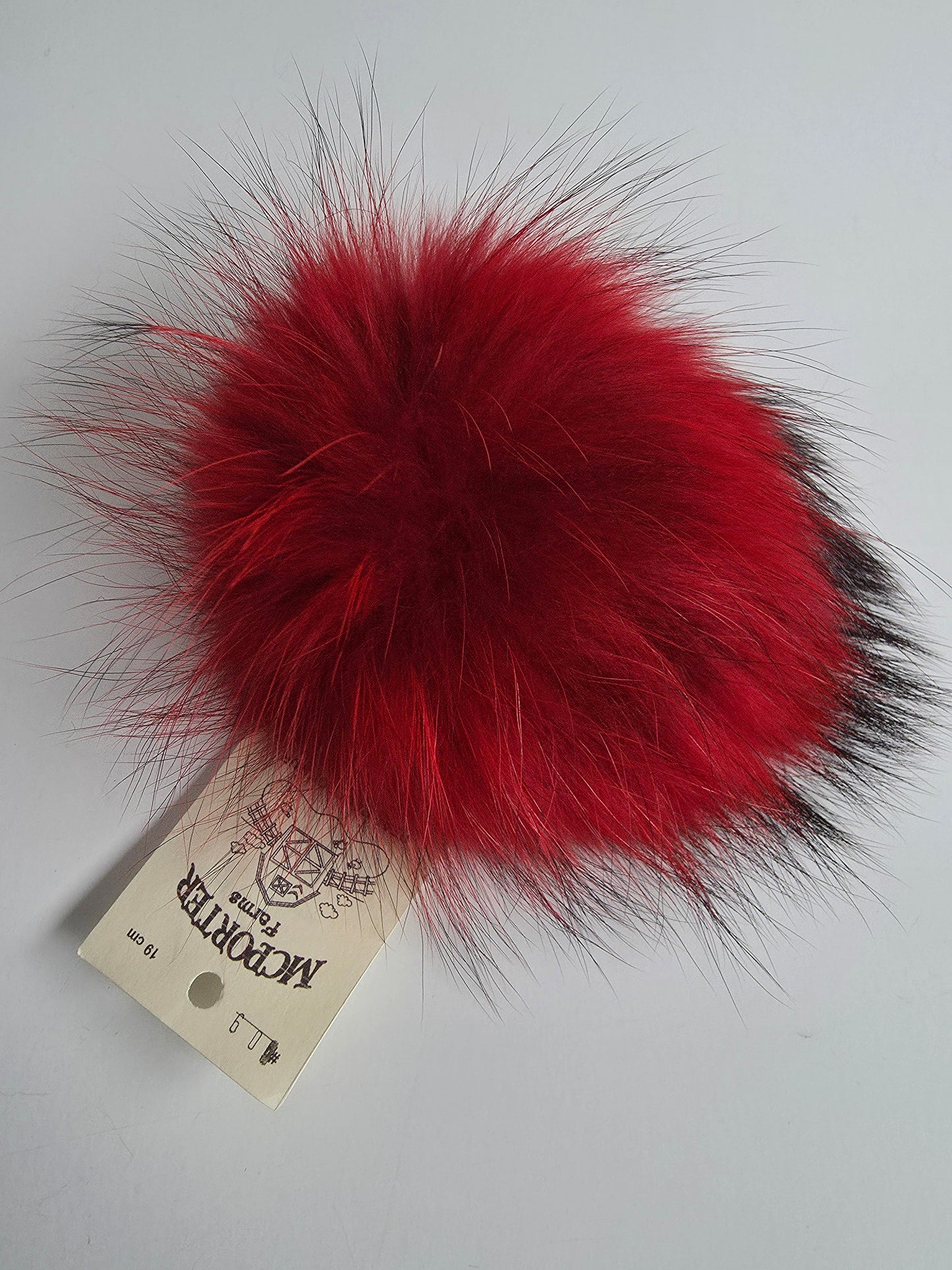 McPorter Farms | Real Raccoon Fur Pom | 9