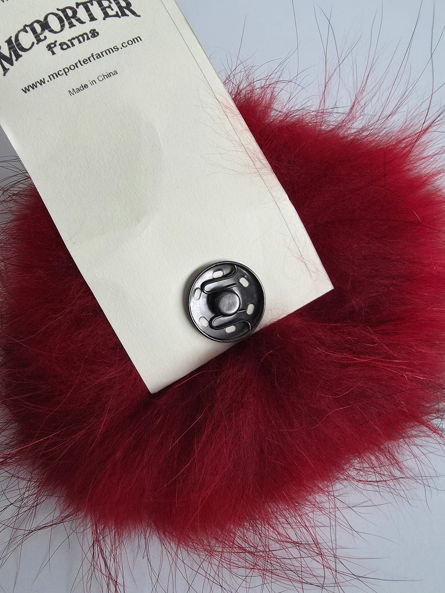 McPorter Farms | Real Raccoon Fur Pom | 9