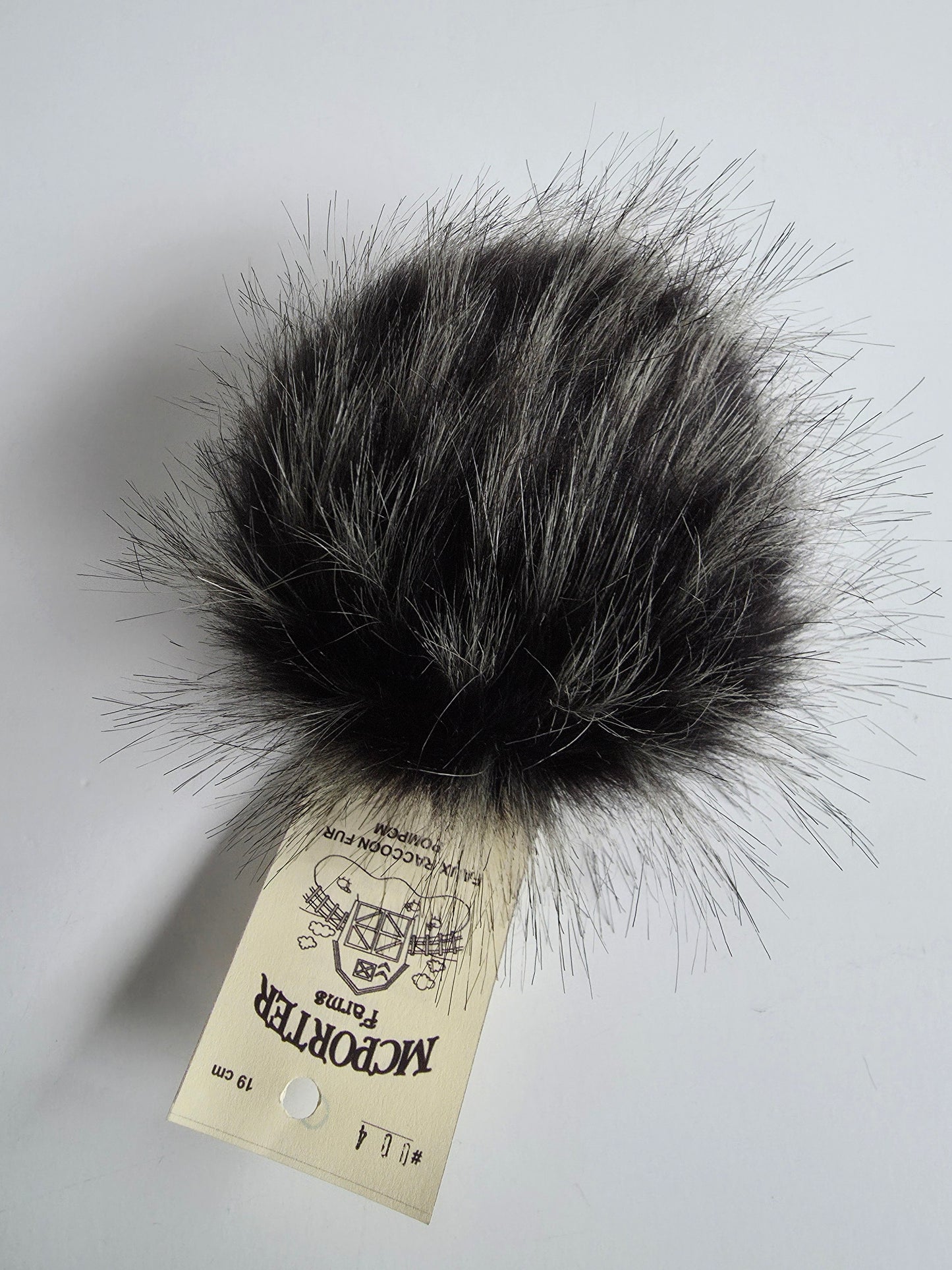 McPorter Farms | Faux Raccoon Fur Pom | 4