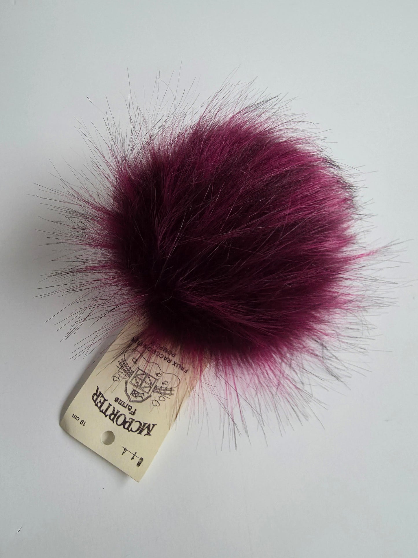 McPorter Farms | Faux Raccoon Fur Pom | 14