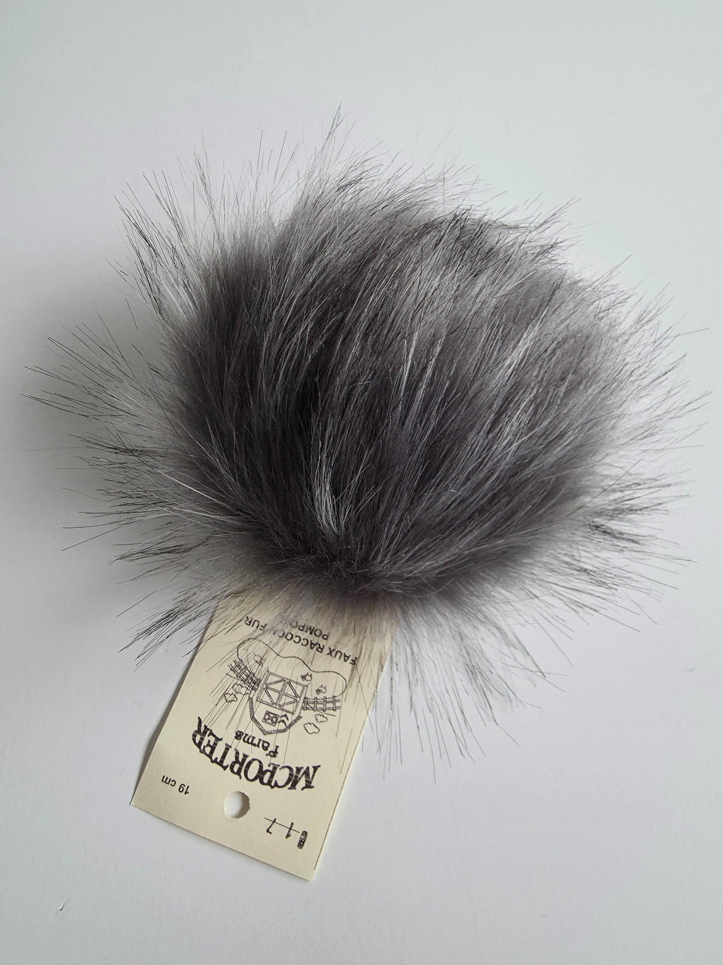 McPorter Farms | Faux Raccoon Fur Pom | 17