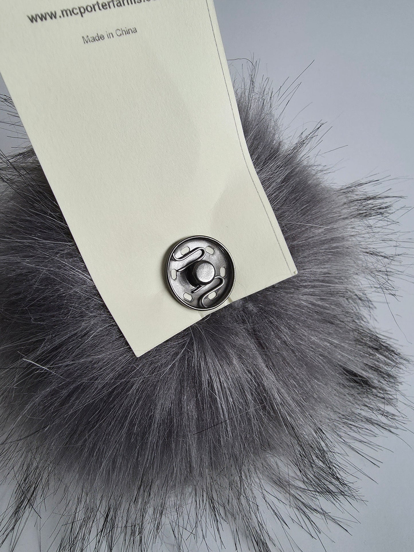 McPorter Farms | Faux Raccoon Fur Pom | 17