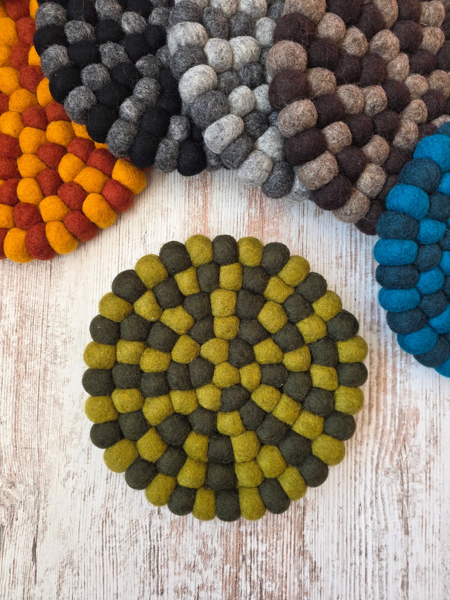 Felt Hot Pad / Trivet | Khaki / Olive