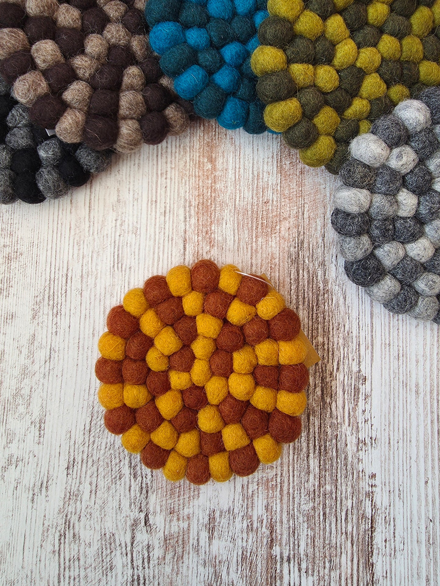 Felt Coaster | Pumpkin / Turmeric