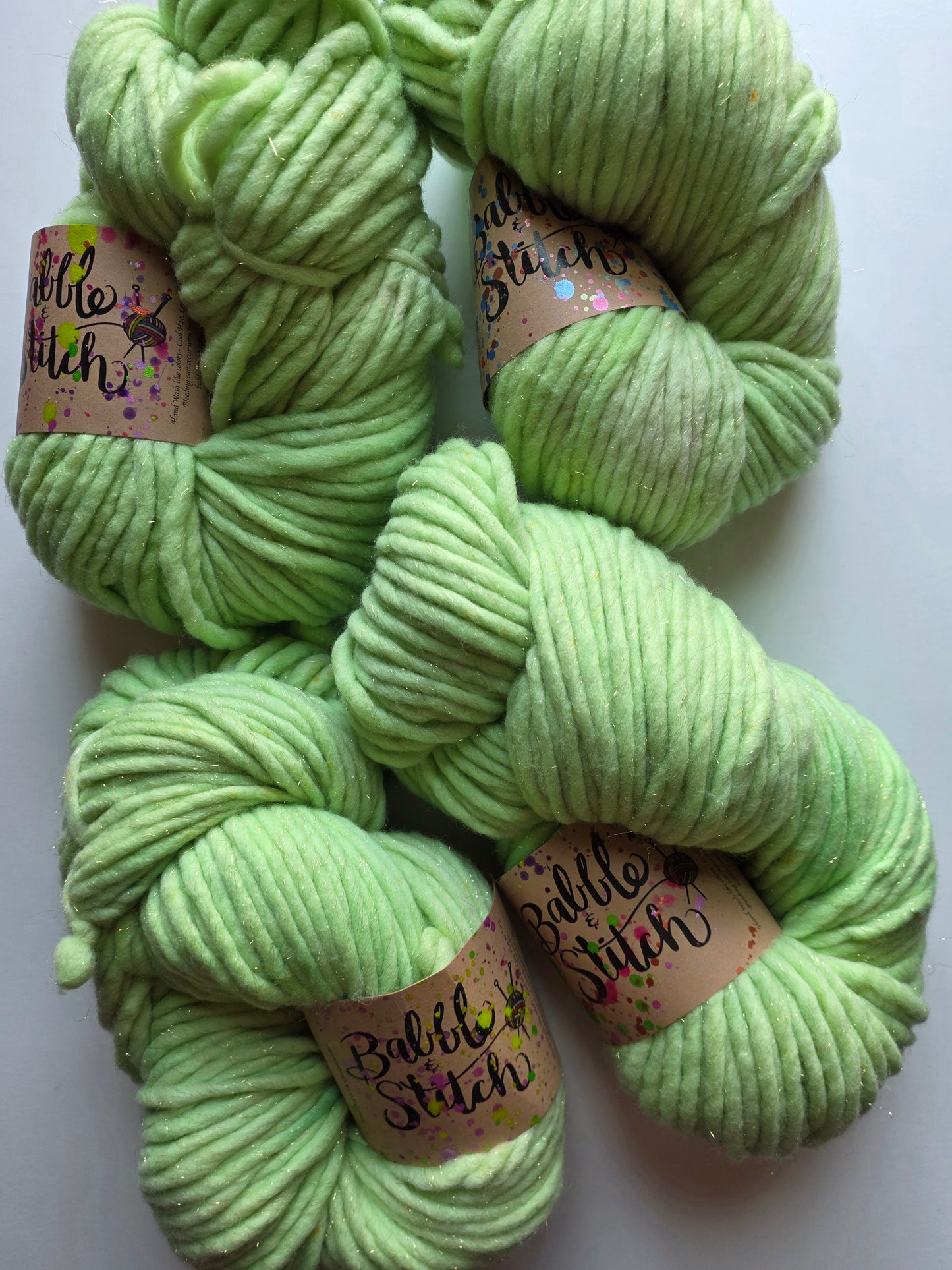 Babble and Stitch Yarn | Super Chunky Glam | Lucky Charm