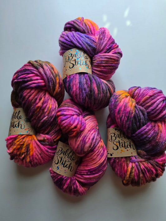 Babble and Stitch Yarn | Super Chunky Glam | PB & J