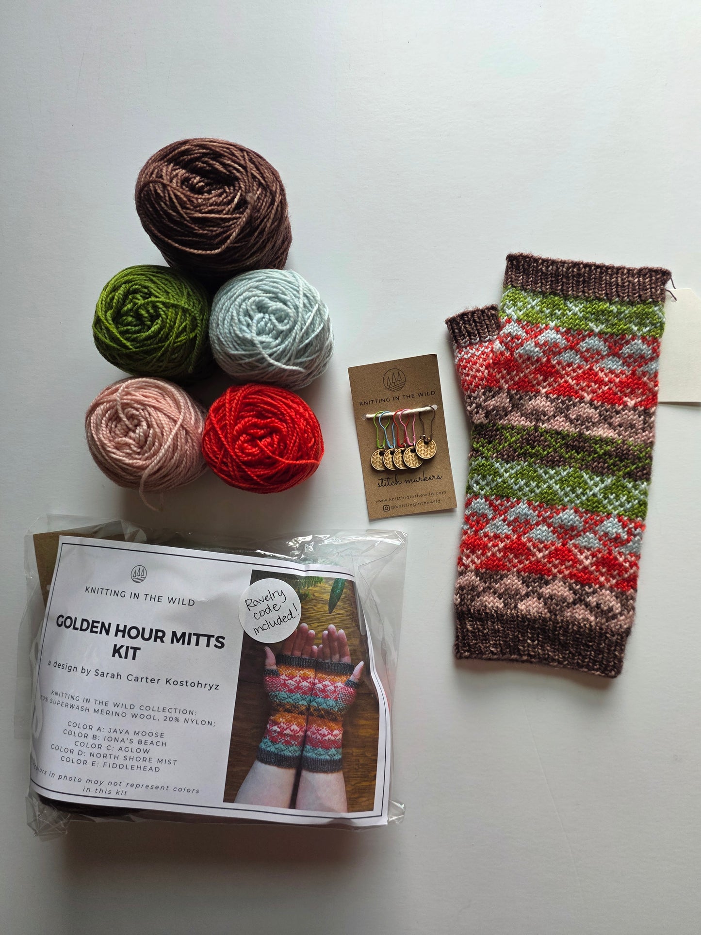 Knitting in the Wild Golden Hour Mitts Kit