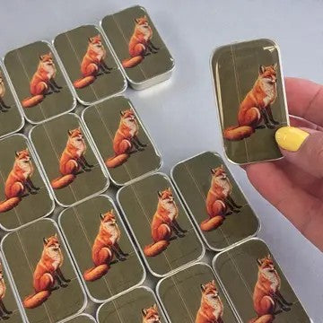 Small Woodland Fox Notions Tin