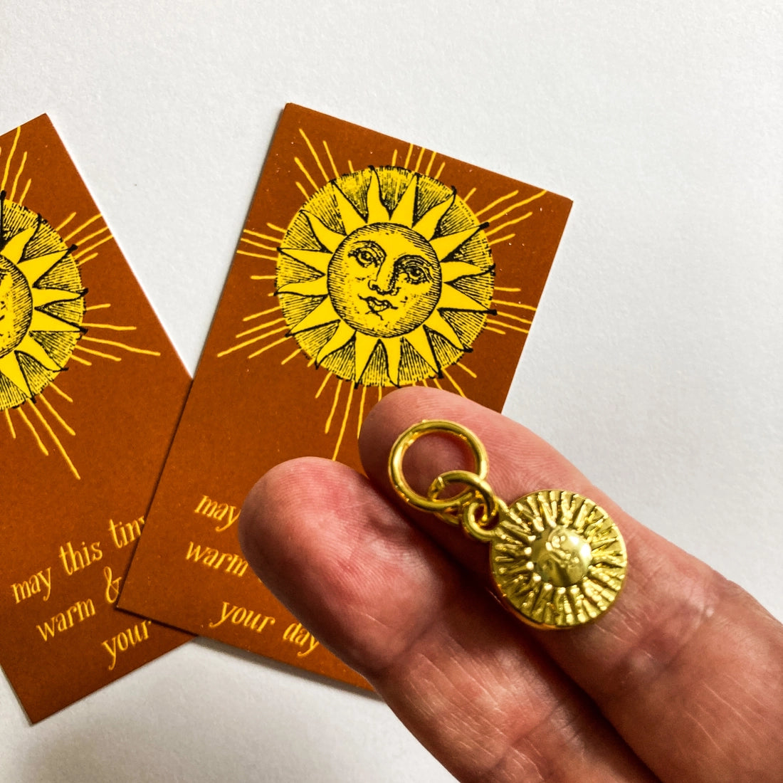 Removable Sun Stitch Marker (Single Stitch Marker)