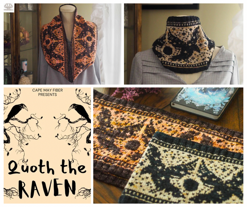 Cape May Fiber Co | Quoth The Raven Cowl Knitting Kit