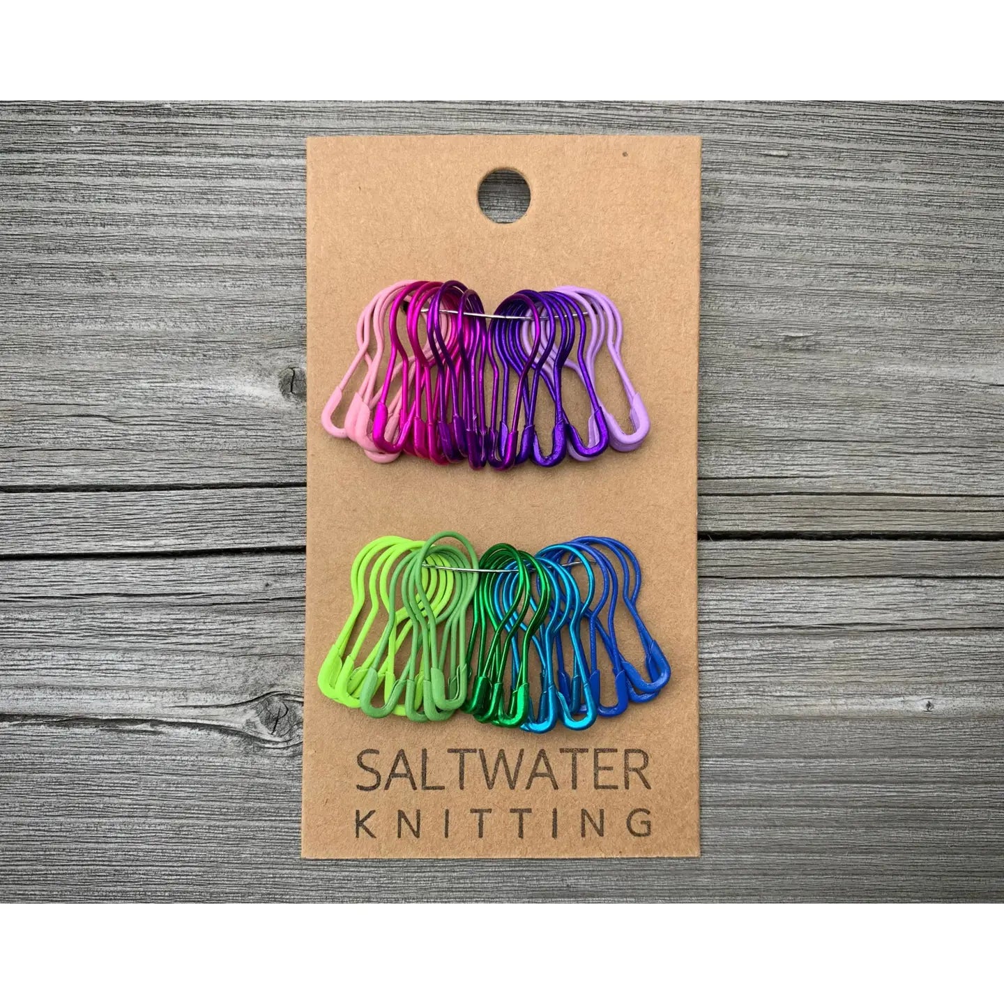 Neon Rainbow Bulb Stitch Marker Set