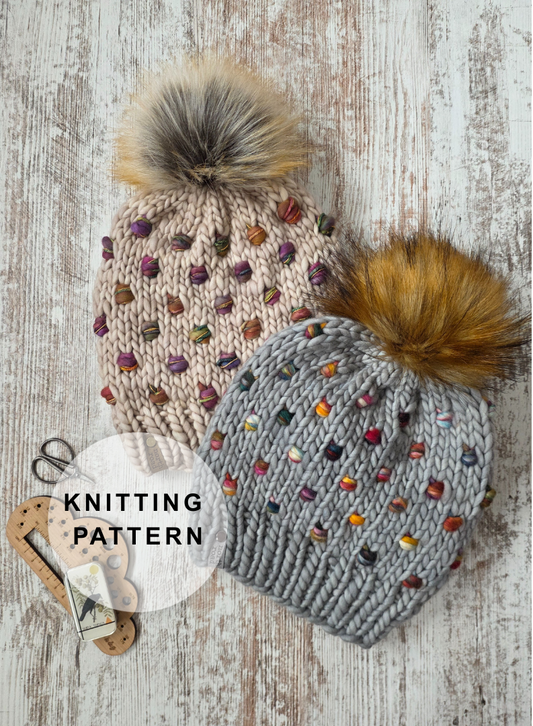 Carbonated Beanie Knitting Pattern