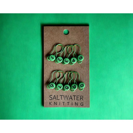 Numbered Bulb Pin Stitch Marker Set