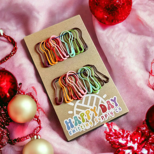 Trendy Holiday Bulb Pin Stitch Marker Set