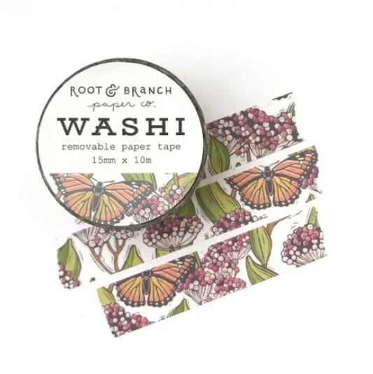 Washi Tape | Monarch and Milkweed | WT-515