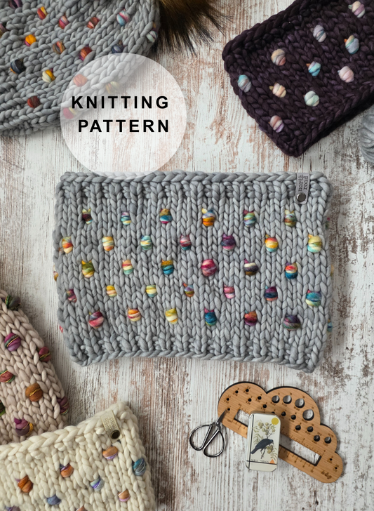 Carbonated Cowl Knitting Pattern