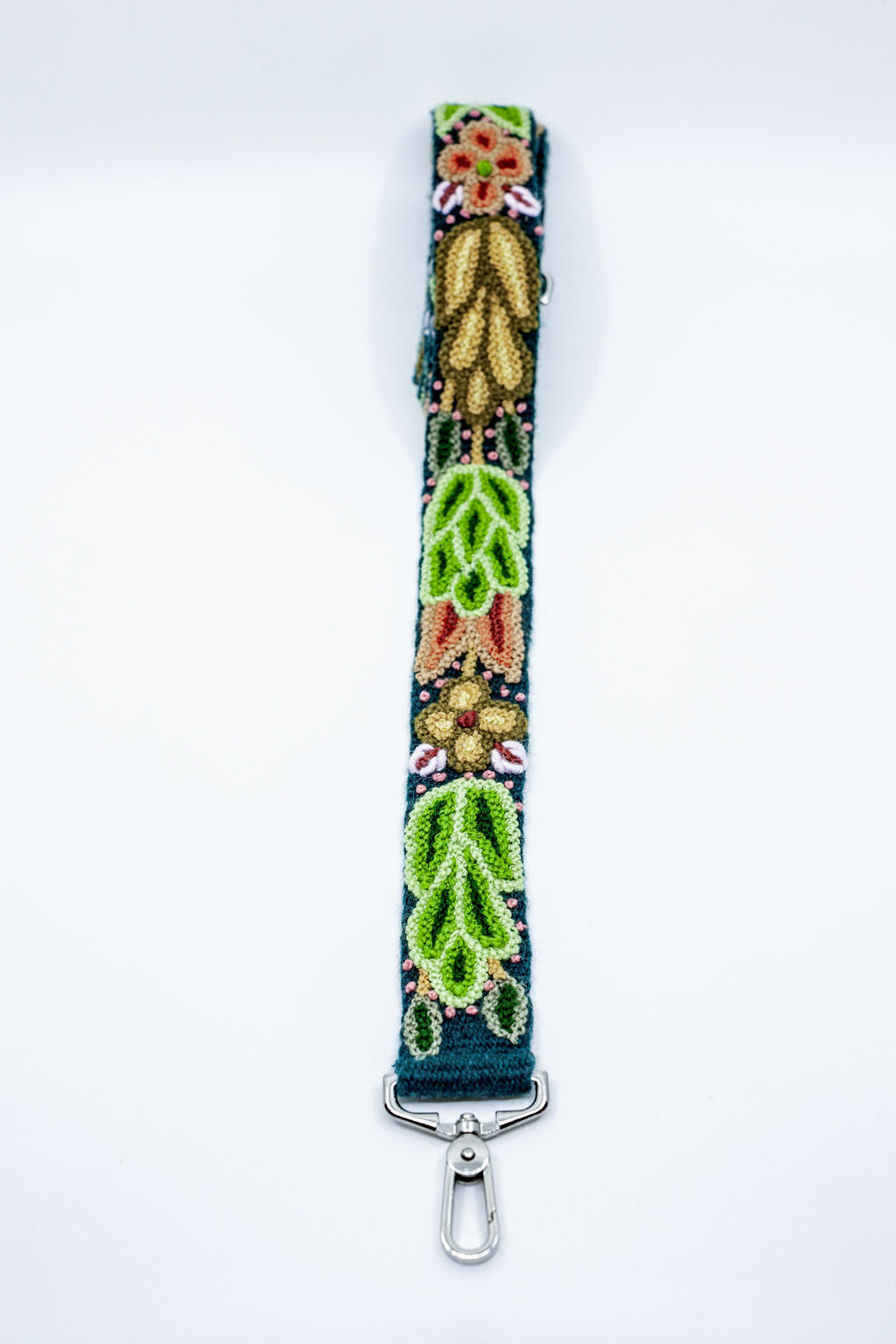 Hand Embroidered Removable Strap | Aqua