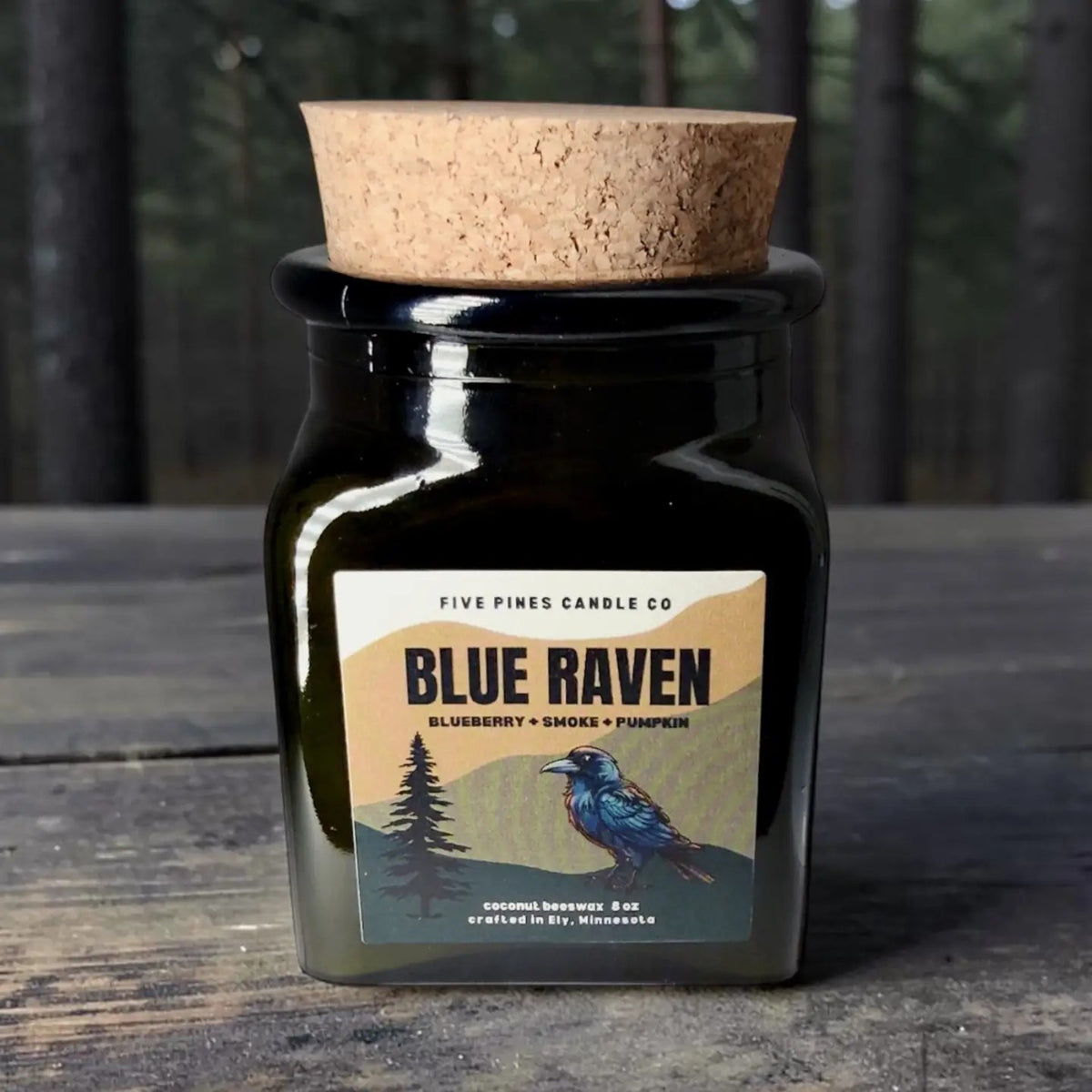 Five Pines Candle Co | 8 oz | Blue Raven