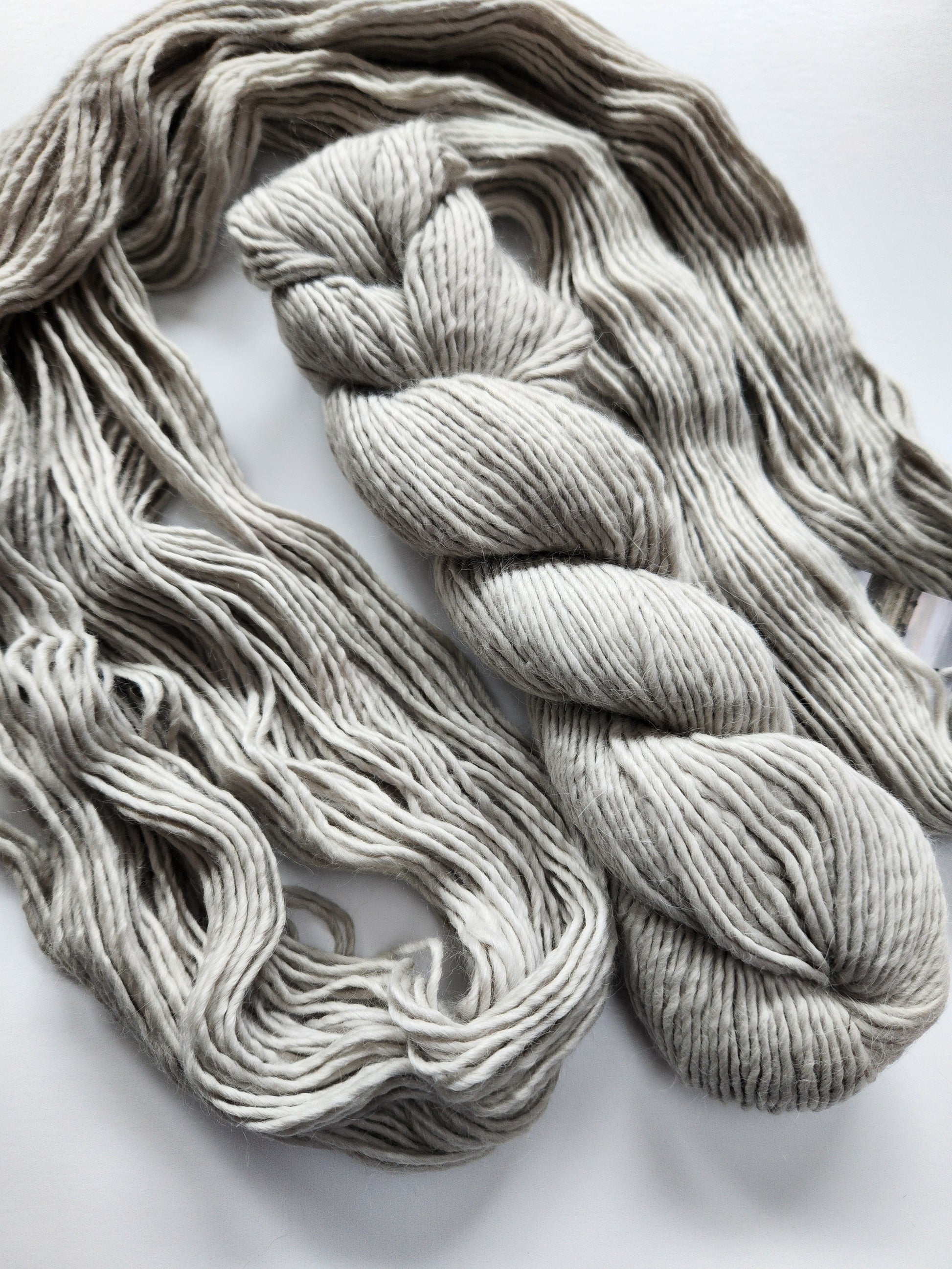 Blue Sky Fibers | Suri Merino | No. 430 | Haze | North Road Knits | Baby Suri Alpaca | Alpaca | Merino | Merino Wool | Worsted | Soft | Squishy | Plush | Smooth | Single Ply 