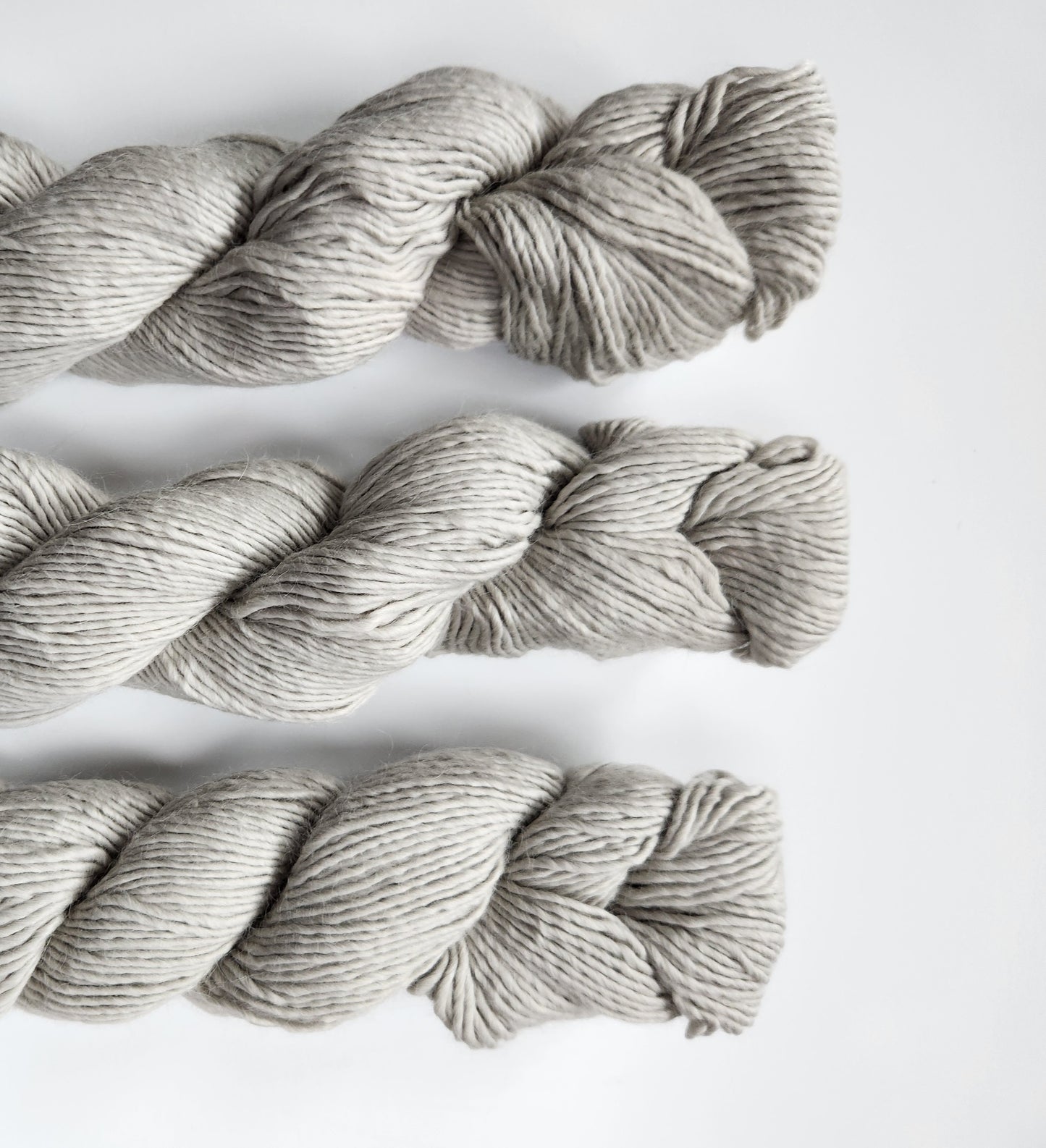 Blue Sky Fibers | Suri Merino | No. 430 | Haze | North Road Knits | Baby Suri Alpaca | Alpaca | Merino | Merino Wool | Worsted | Soft | Squishy | Plush | Smooth | Single Ply 