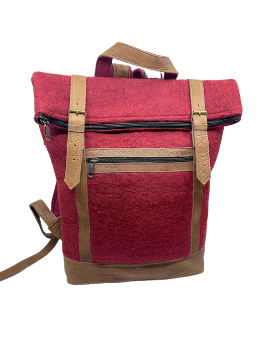 Felt Backpack | Brick